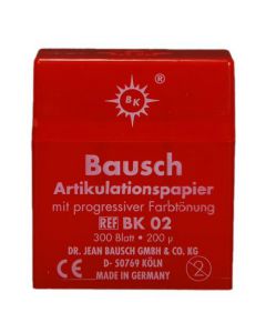 Bausch BK-02 Artikulationspapier rot