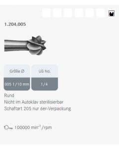 Komet Bohrer WS 1.204.005