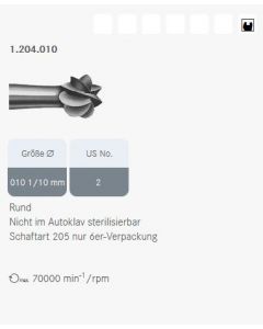 Komet Bohrer WS 1.204.010