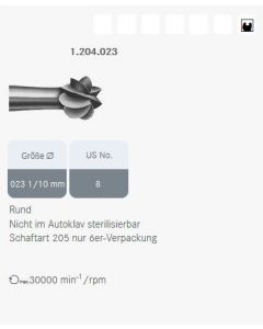 Komet Bohrer WS 1.204.023
