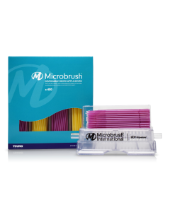 Microbrush Plus Applikatoren refill fein pink/gelb