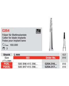 Edenta fraises chirurgie C254.317.010