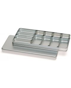 NICHROMINOX Alu-Tray 12 Einteilungen 22x10.5x2cm