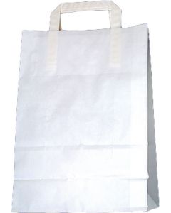 Sachet papier petit blanc avec fond